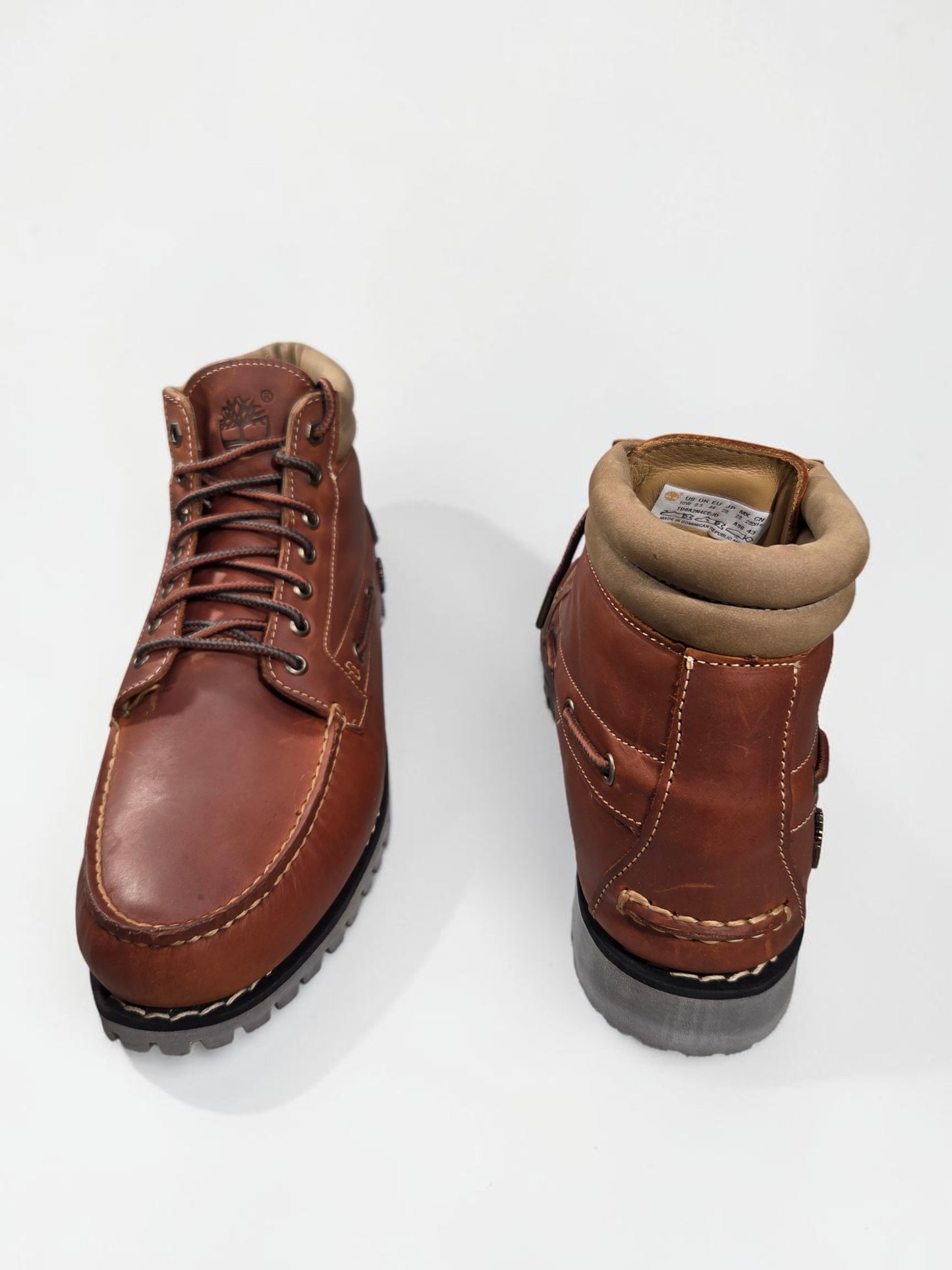 Timberland Authentic Mid Lace Boot marron détail logo