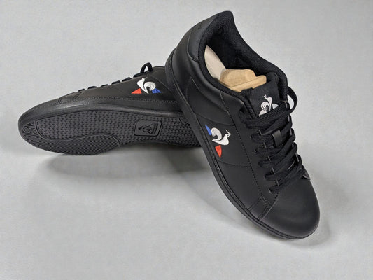Le Coq Sportif Courtset noir vue de profil