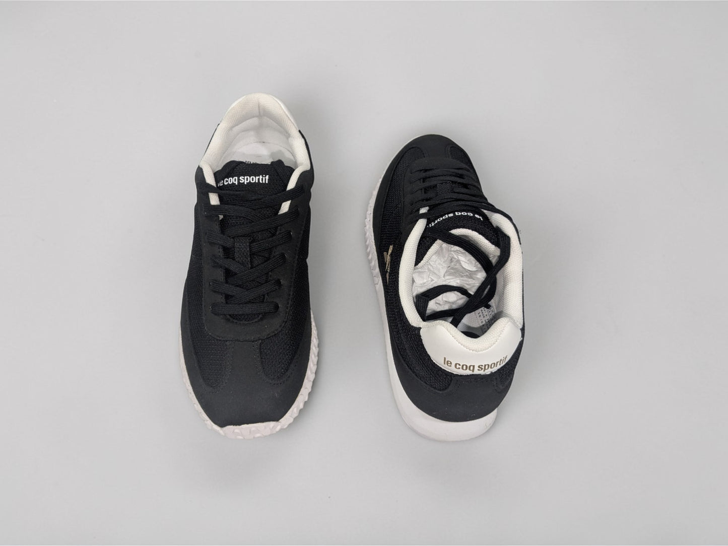Le Coq Sportif Veloce 1 GS blanc détail logo