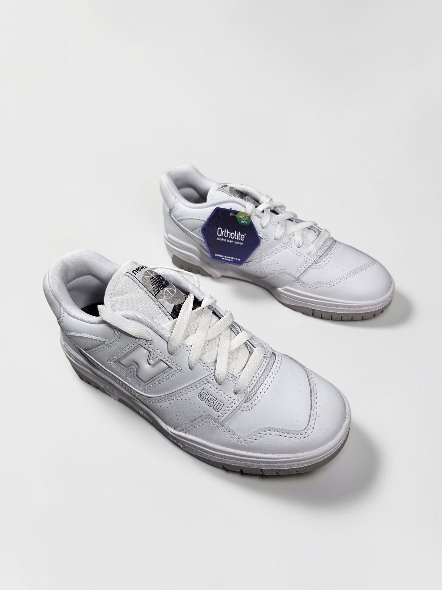 New Balance BB 550 blanche blanc vue de dessus