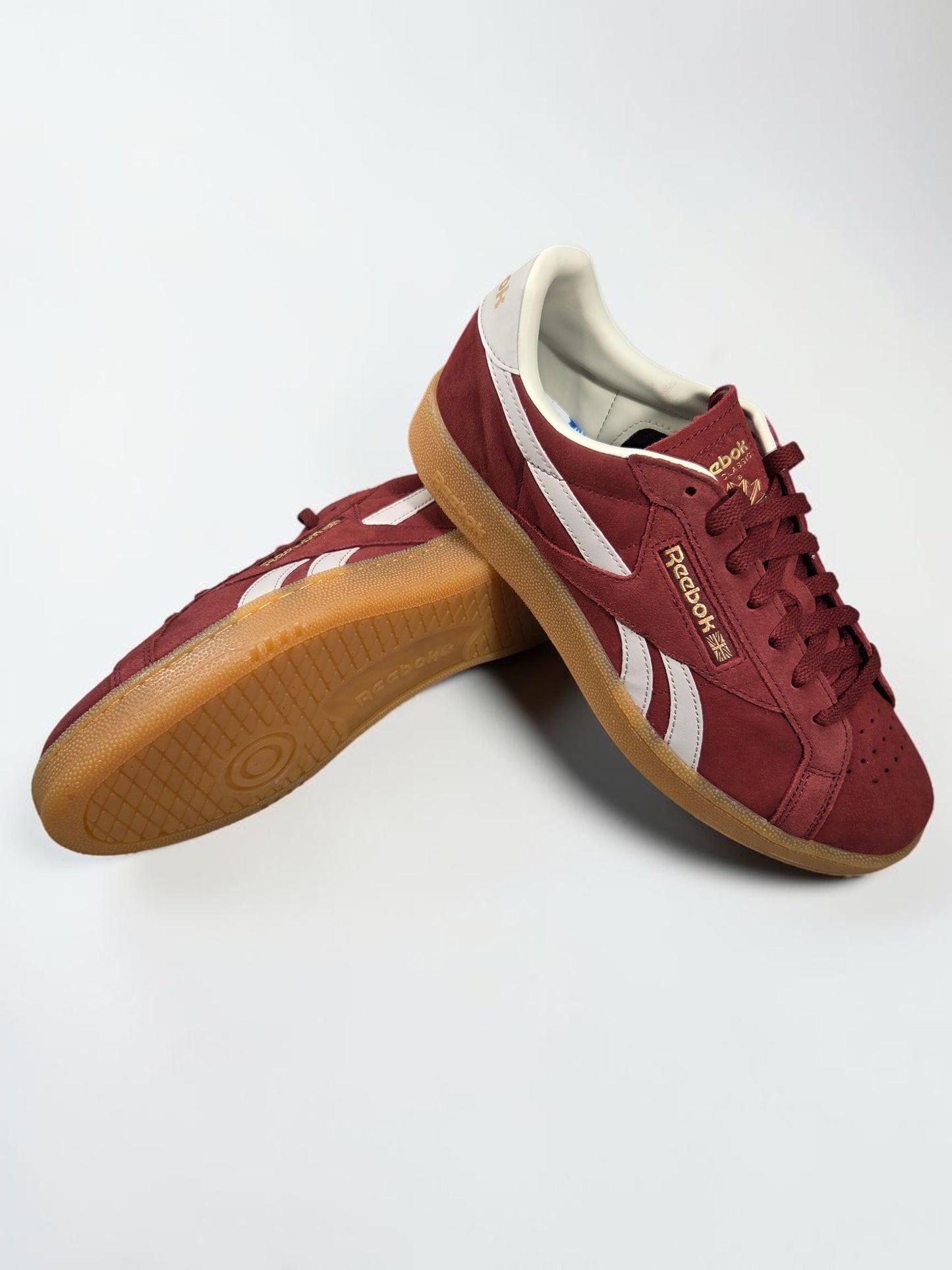 Reebok Club C Grounds rouge rouge vue de profil
