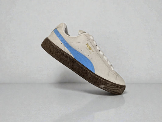 Puma Suede XL bleu vue trois quarts