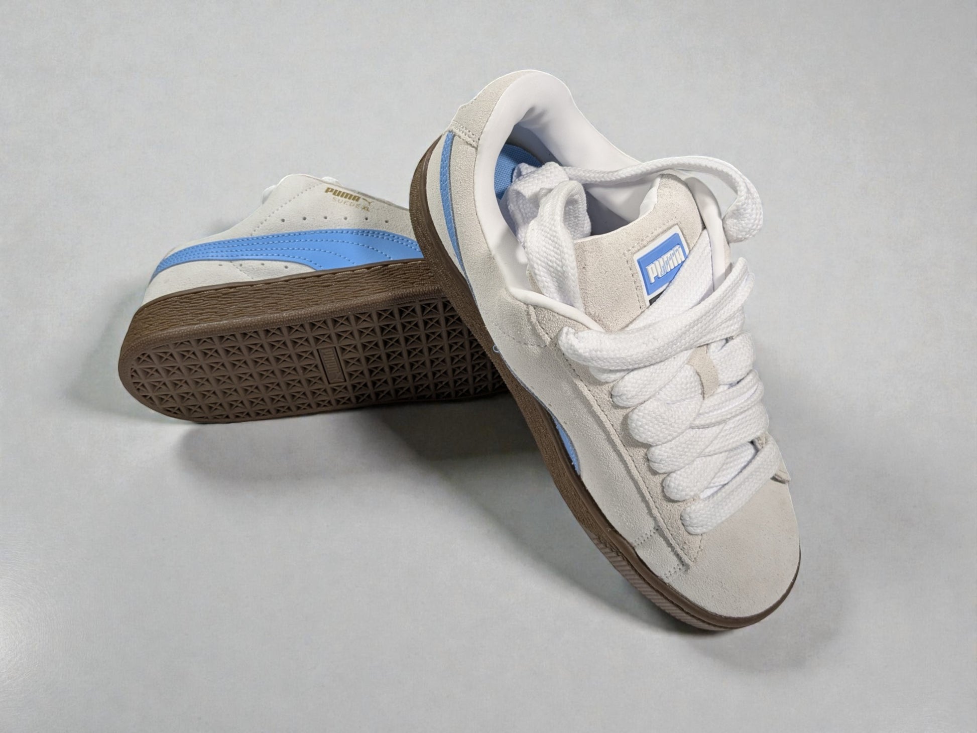 Puma Suede XL bleu vue de profil