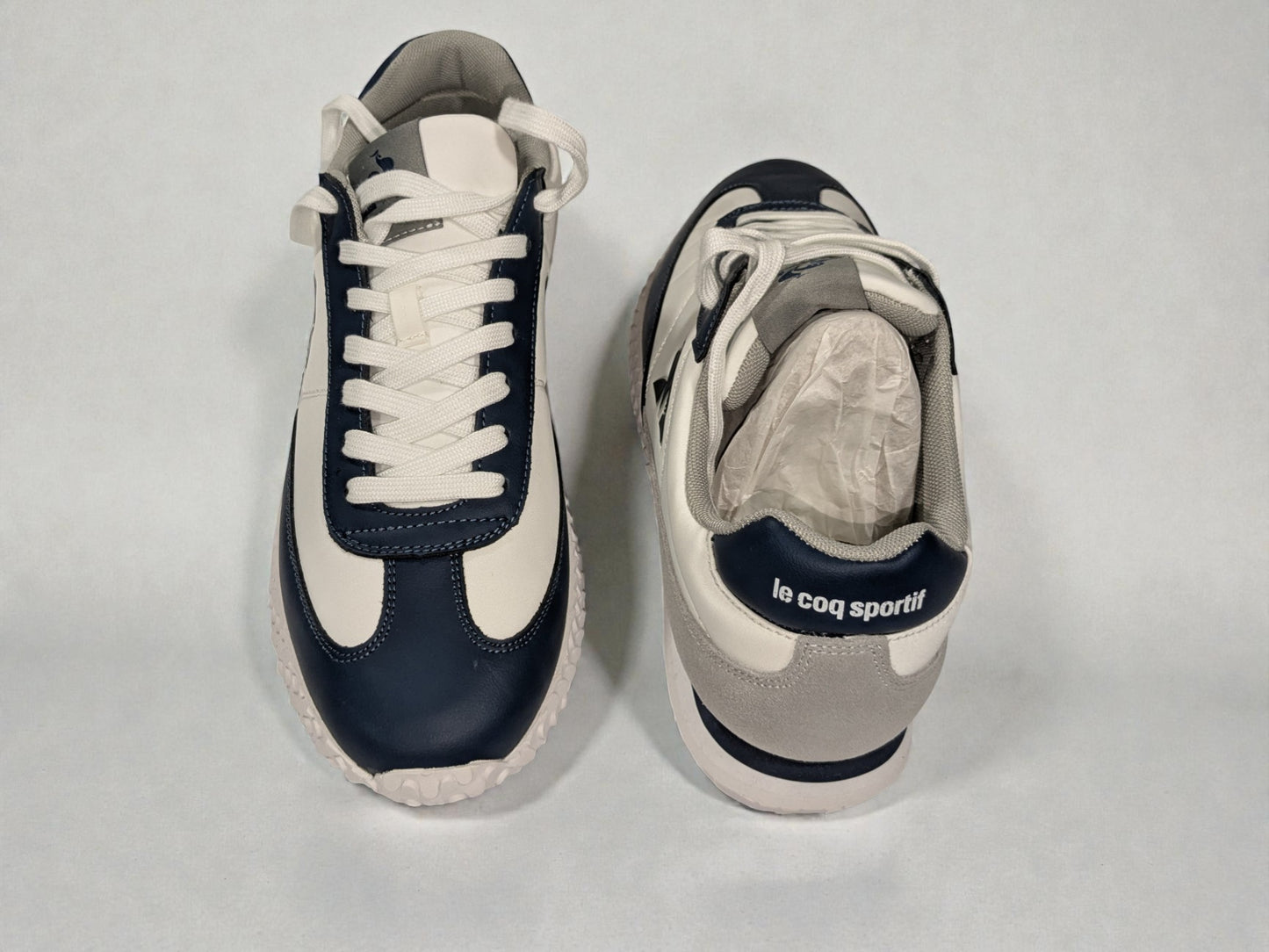 Le Coq Sportif Veloce 1 blanc détail logo