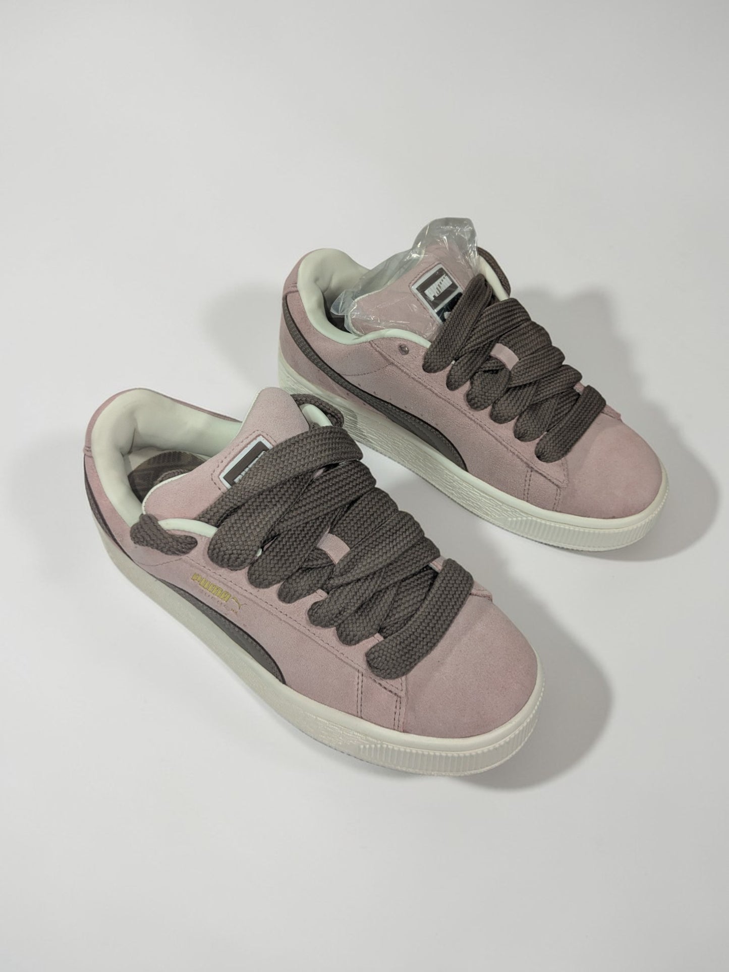 Puma Suede XL rose vue de dessus