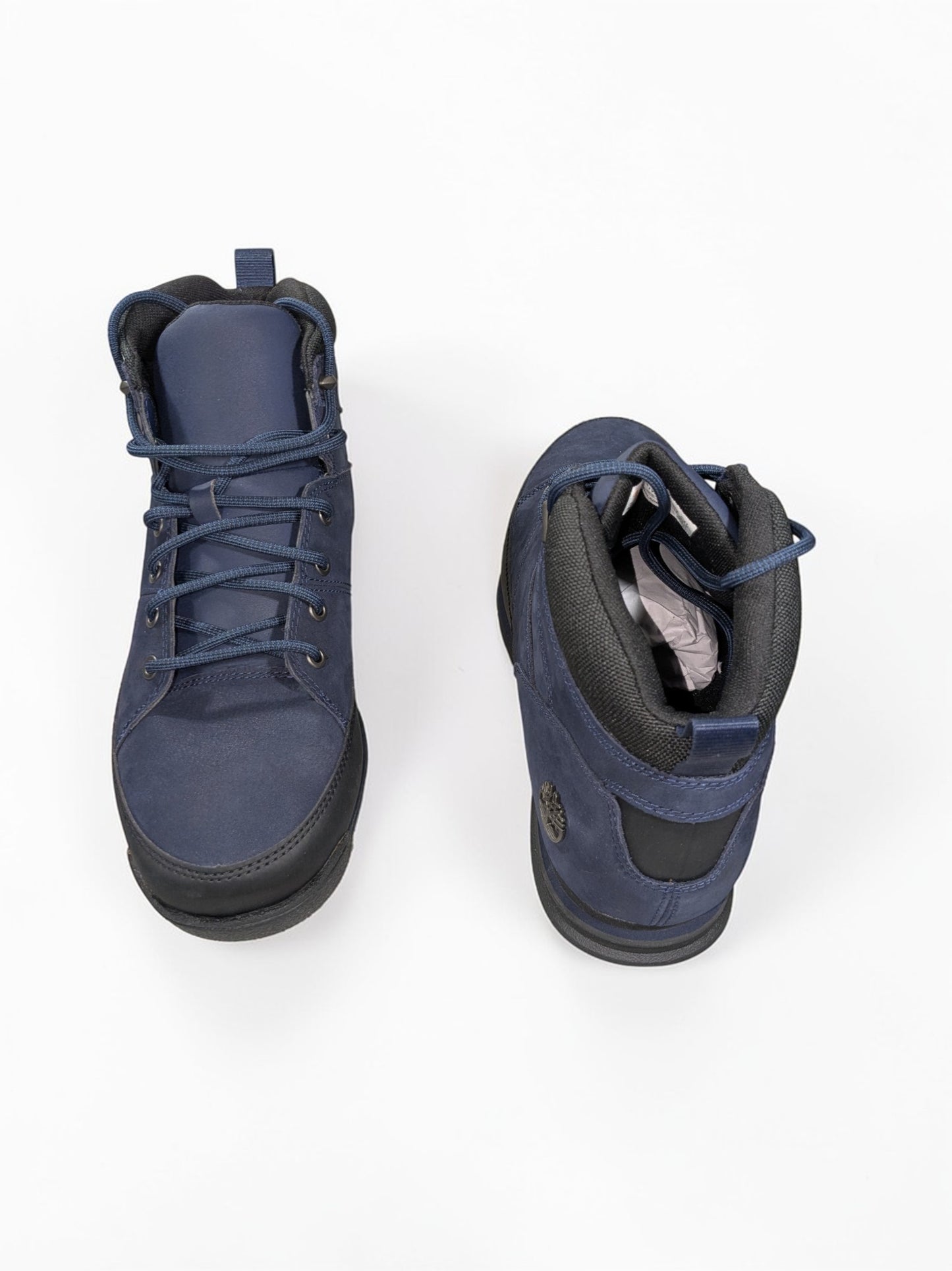 Timberland Euro Rock bleu détail logo