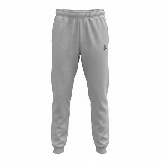 Pantalon de jogging enfant gris Le Coq Sportif gris vue trois quarts