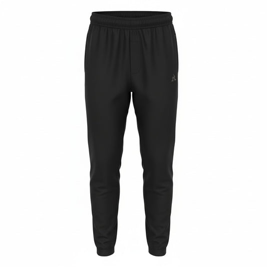 Pantalon de jogging noir Le Coq Sportif noir vue trois quarts